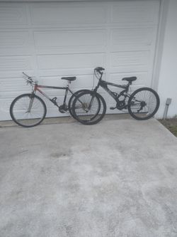 bikes (2) 1 is Roadmaster MT SPORT SX, works but derailer needs some attention, and Huffy Pamama Jack 