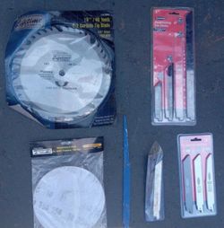 11 Pcs Power Tools And Blades Lot