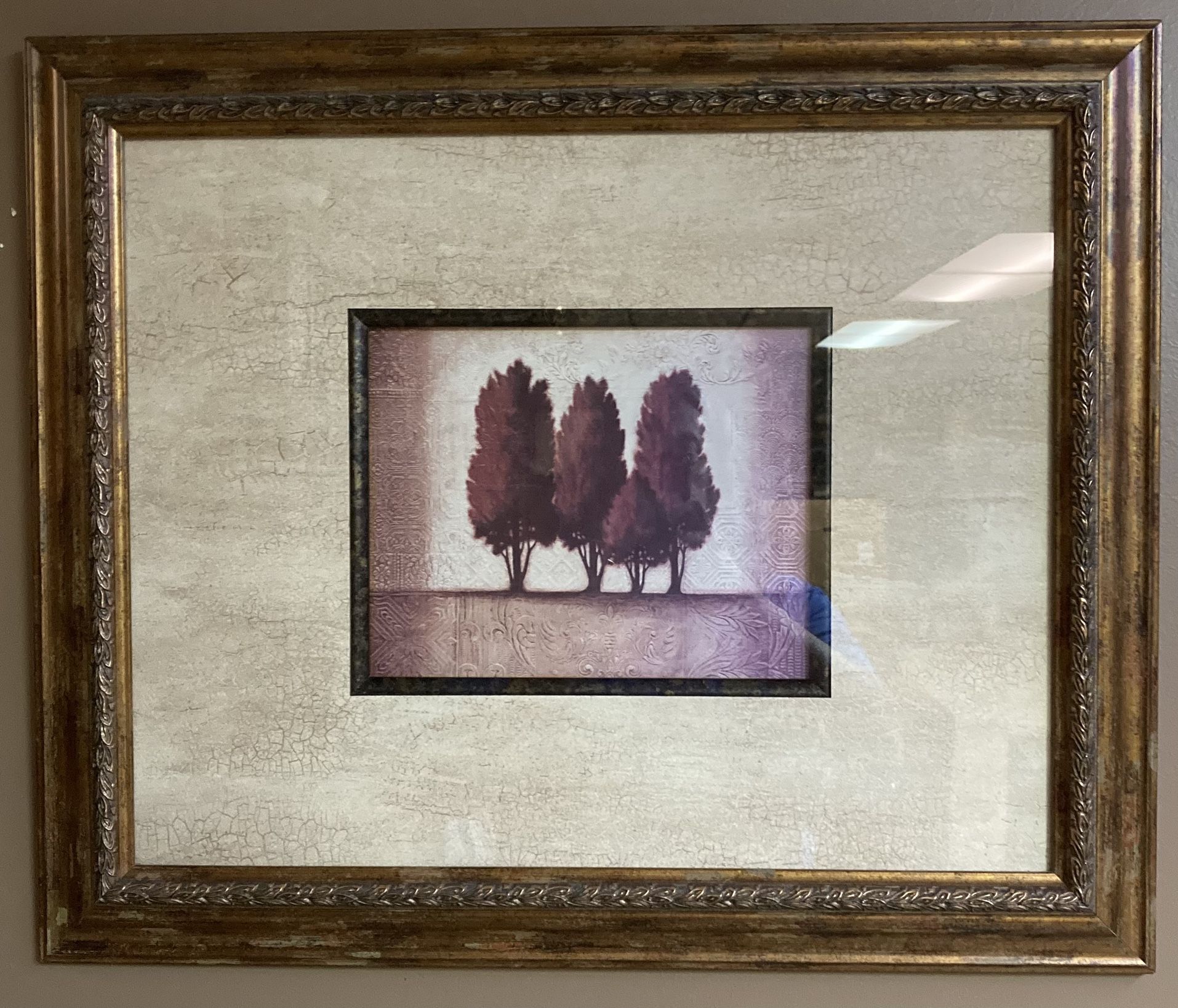 Professionally Framed And Matted Landscape Art 24” x 20”