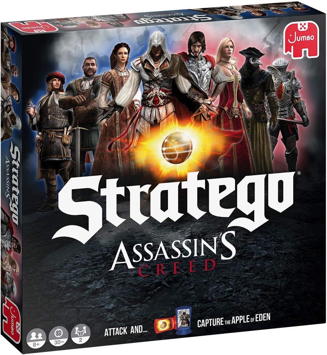 Jumbo, Stratego - Assassin's Creed, Strategy Board Game, 2 Players, Ages 8 Year Plus