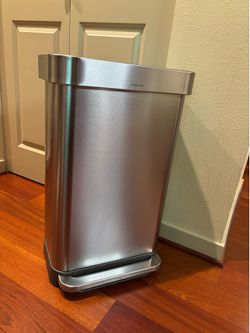 Simple Human 45L Stainless Steel Trash Can