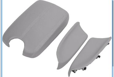 Car Armrest Cover Replacement for Honda Accord 2008-2012 PU Leather Center Console Protector Lid Assembly with Front Door Armrest Pads Waterproof