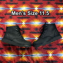 Brunt The Marin 6" Unlined Soft Toe Work Black Boots Men’s Size 11.5 Waterproof