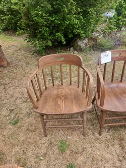 Wood chairs, bench nativity