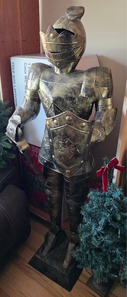 5ft Tin Knight Statue