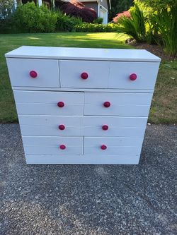 Solid wood dresser