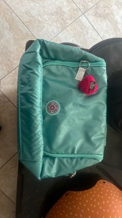 Kipling Tote Bag Teal Nylon