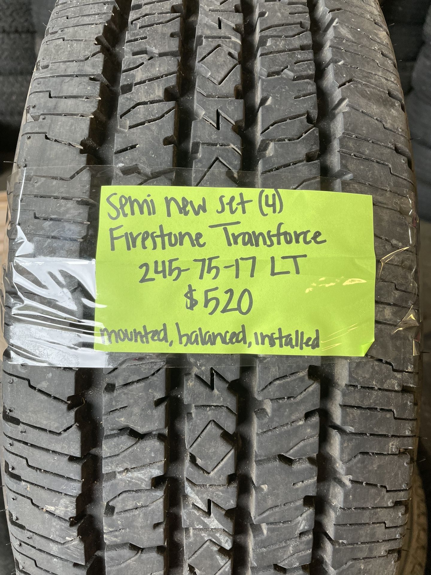 LT245/75/17 Firestone Set (4)