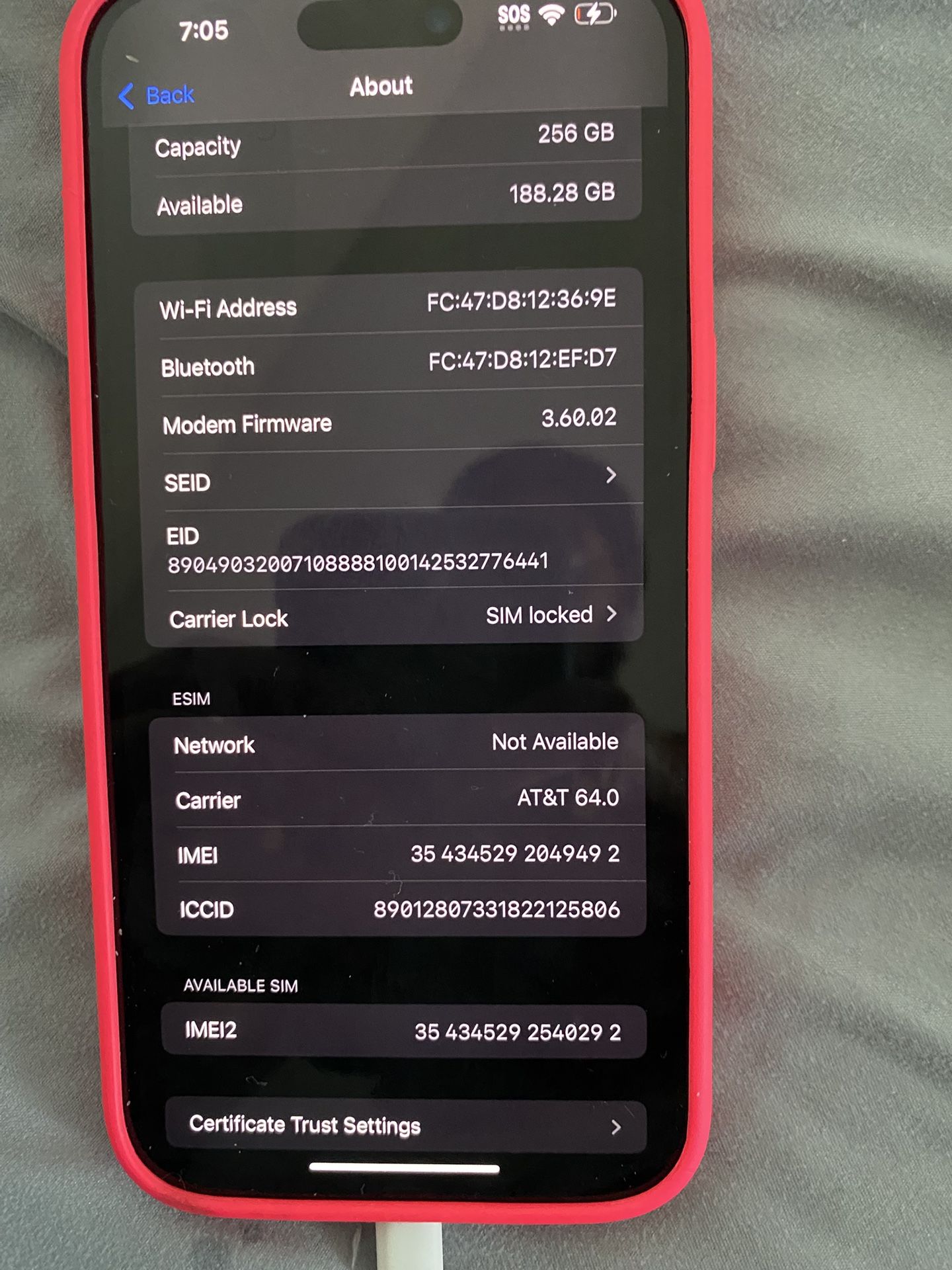 iPhone 14 Pro Max, 256gb AT&T