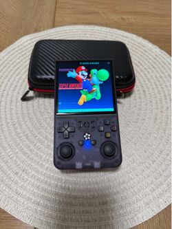 R36MAX Handheld Game Console, Retro Gaming Console with 4000mAh Battery 4.0”IPS Screen, Linux System, with 128GB SanDisk card (SNES, PS1, GBA and more