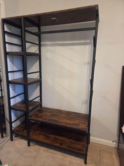Beautiful Rustic Industrial Bookshelf / Shelving Unit