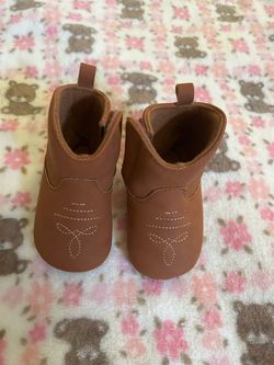 Baby Cowboy Boots Brown Leather-Style