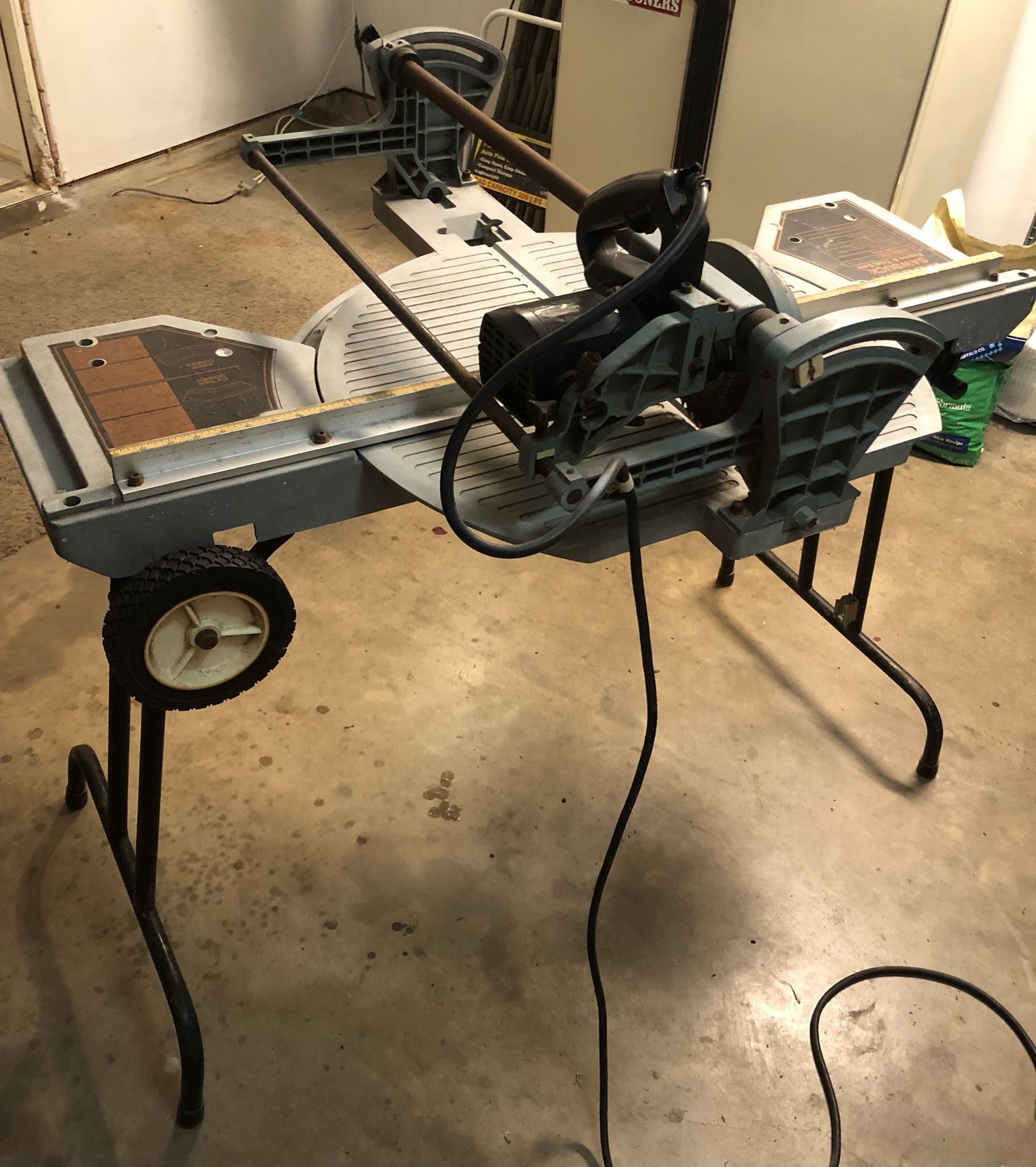 Delta brand Deluxe Sawbuck Frame & Trim Saw and Folding Leg Stand w