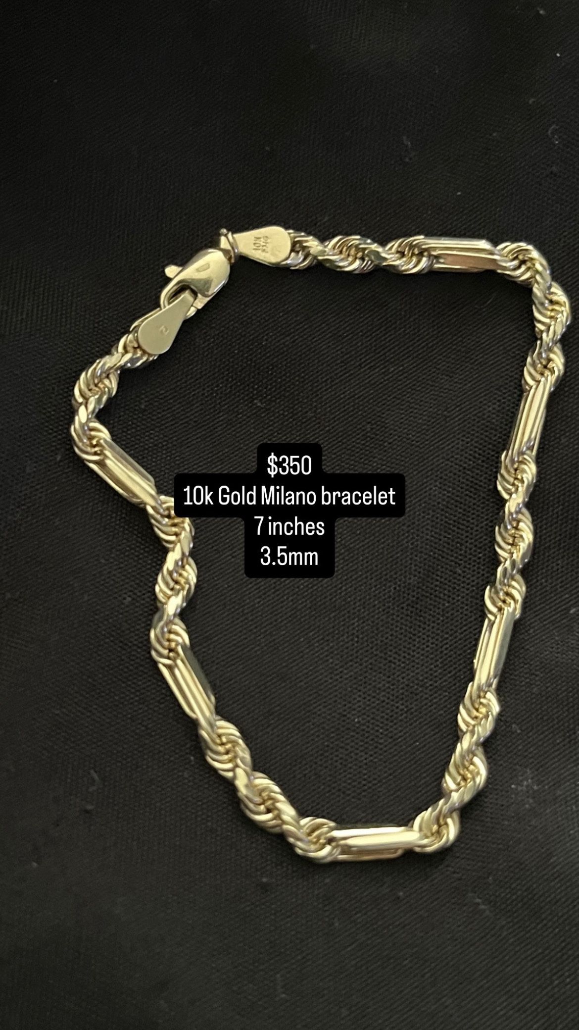 Gold Milano bracelet