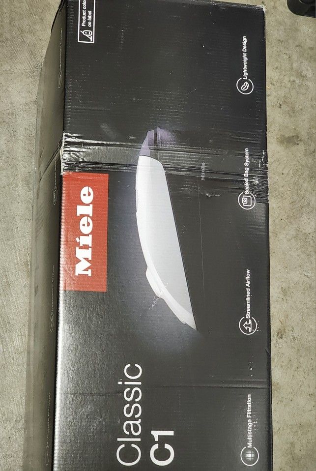 Miele Vacuum Classic C1 Turbo Team Bagged Canister Vacuum, Tech Blue - Portable, Household
