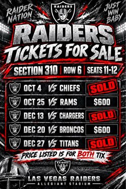 Raiders Tickets