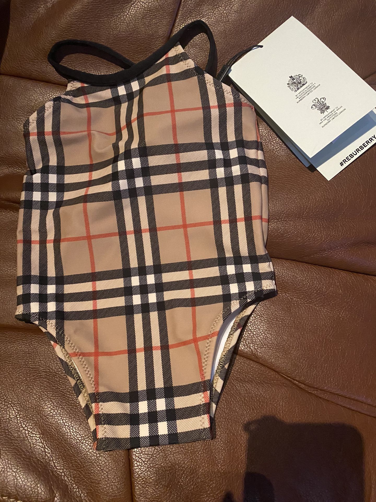 Burberry Baby Girl One Piece Swimming Suit 18 Months