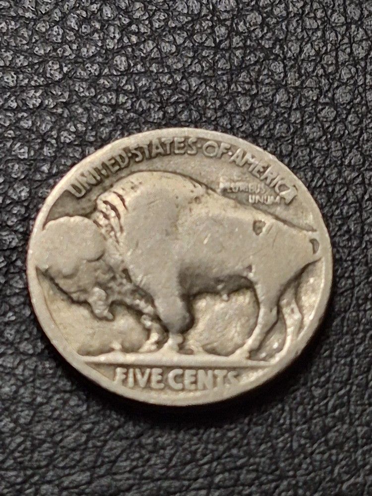 1913 Buffalo Nickel Error FLAT GROUND reverse