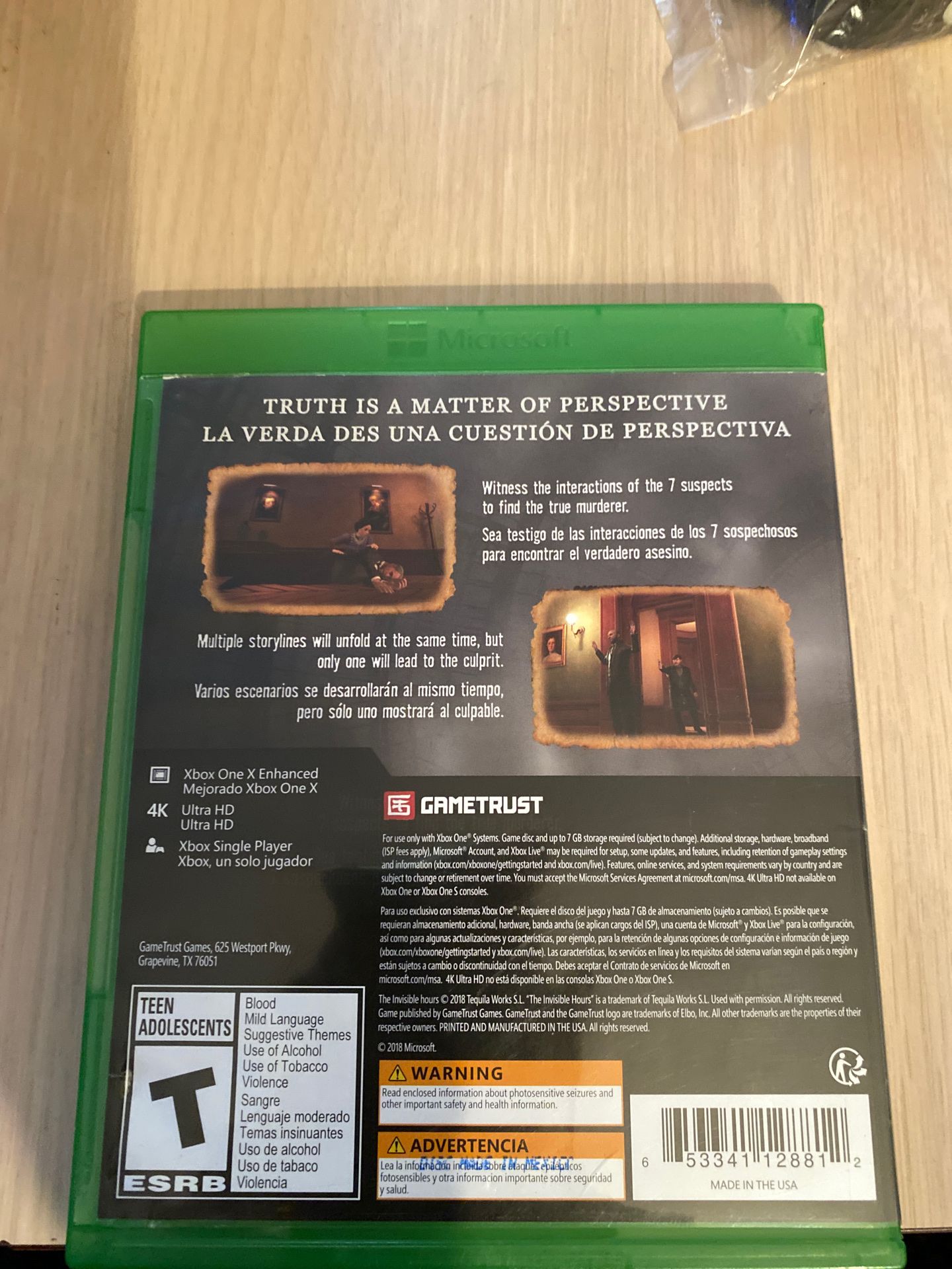 The Invisible Hours Xbox 1