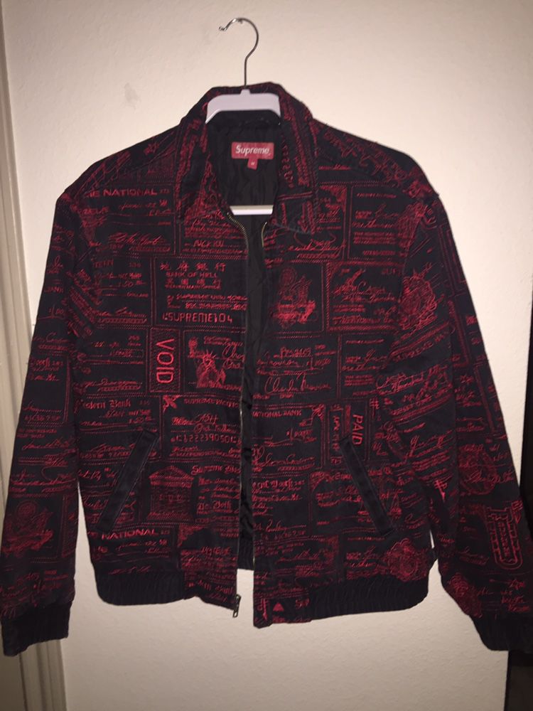 Supreme Denim Jacket With Embroidery All Over