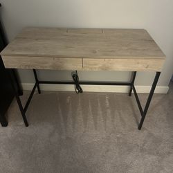 Modern Style Desk With Outlet