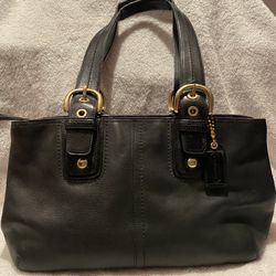 COACH-leather purse