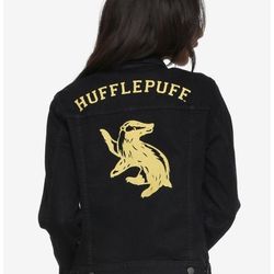 Hufflepuff Harry Potter Small Jean Jacket & Beanie