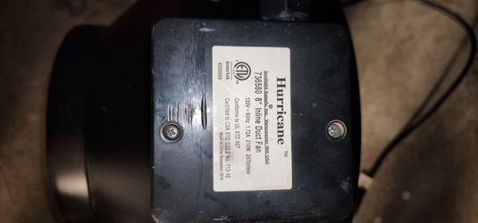 Hurricane 8 Inch duct fan