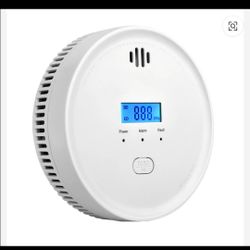 Smoke & Carbon Monoxide Detector 6 Pack 10 Year Battery Fire Alarm with LCD Display