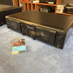 Sony TC-WE435 Dual Cassette Deck - Dolby B/C/HX Pro & Auto Reverse!