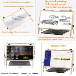 Magnifying Glasses 22" Screen Magnifier for Laptop, Compatible with 14/15/16/17/18/20 Inch Mobile Phone, Tablet, Laptop Screen Magnifier, Desktop Scre