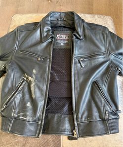 Vintage XPERT Leather Motorcycle Jacket