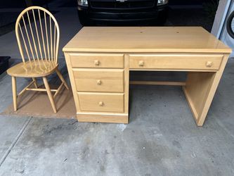 Maple Desk and Chair