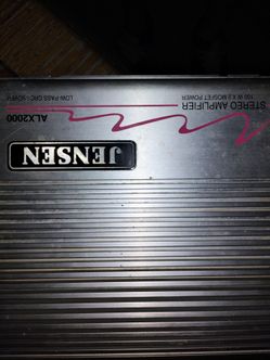 Jensen ALX2000 2-Channel Car Stereo Amplifier
Used Jensen ALX2000 MOSFET car amplifier