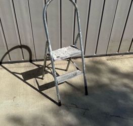 Step Ladder Works Perfect Wide Top Step So It’s Easy On Your Feet