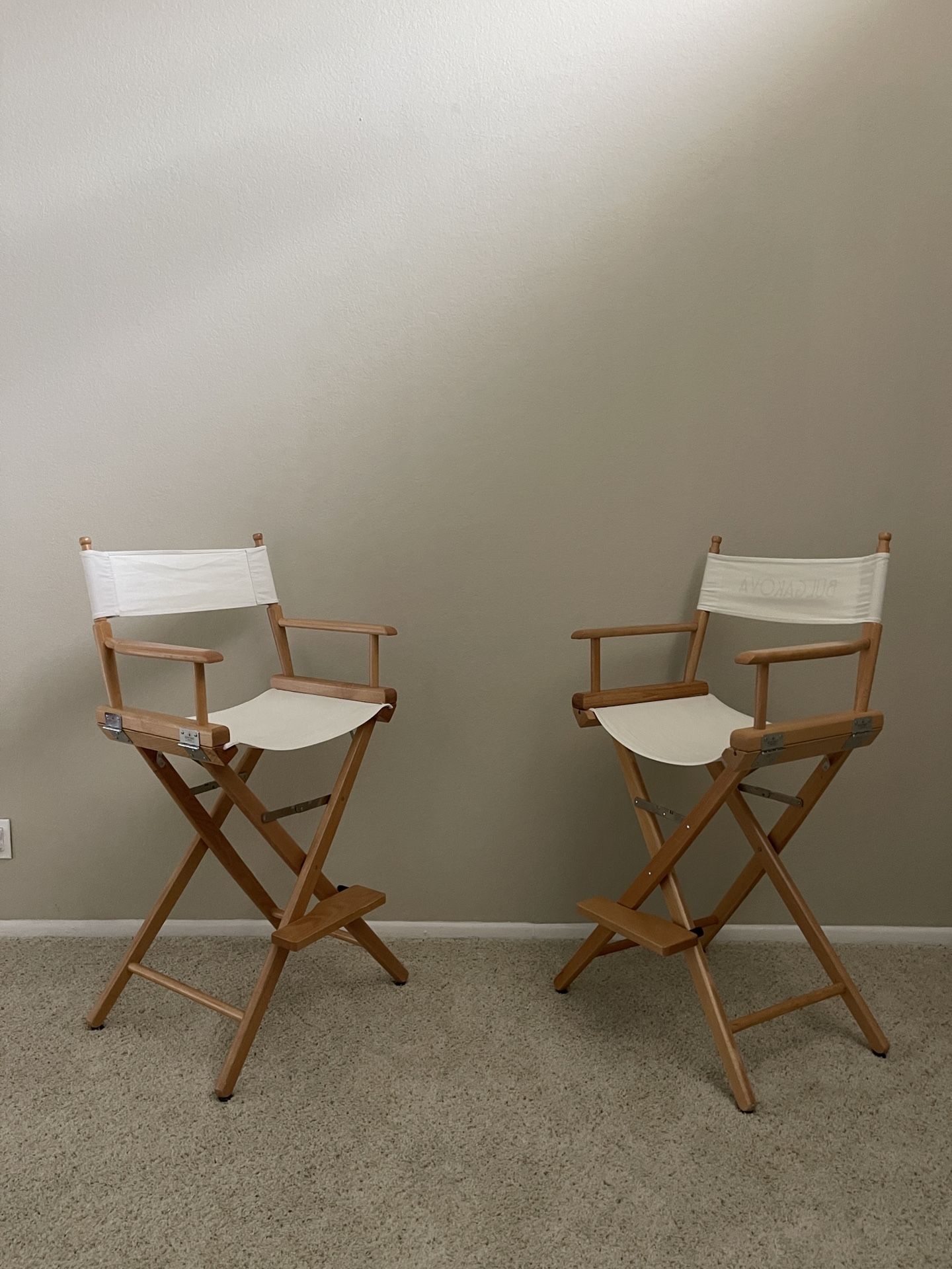 Director’s Chair White Bar Height