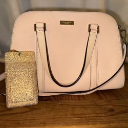 Kate Spade Handbag and Glitter Card Holder Set