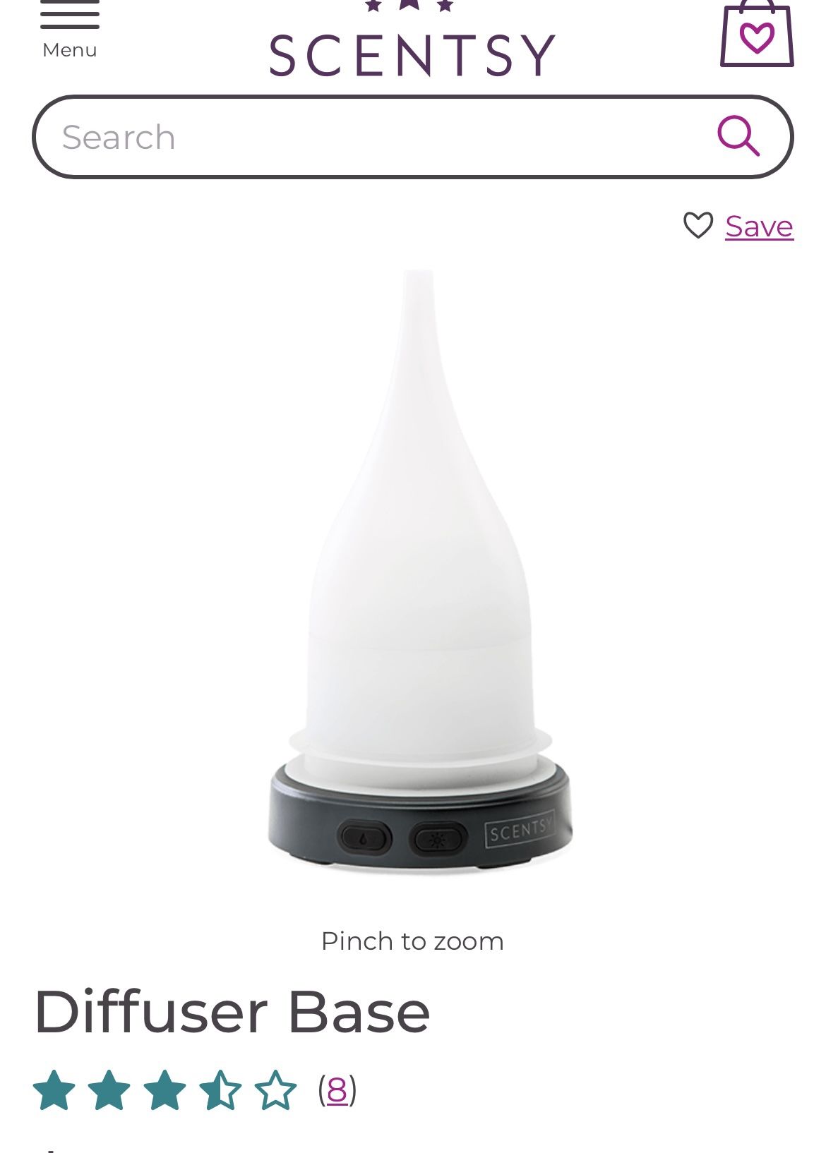 Scentsy Brand diffuser And shade