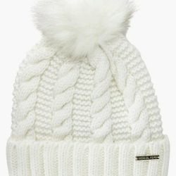 Michael Kors Ladies  Cream Color Winter Hat 