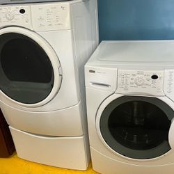 KENMORE WHITE WASHER AND DRYER 