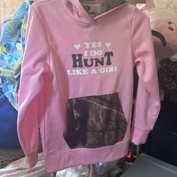 New Mossy Oak Girls Hoodie Size 10/12