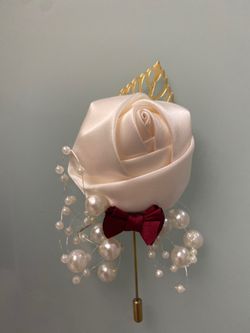 Rose flower Boutonniere Buttonholes Corsage Groom Groomsman Best Man Prom Wedding