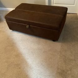 Ottoman On Wheels With Pull Out Twin Bed 