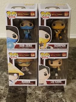 Mortal kombat funko pop lot