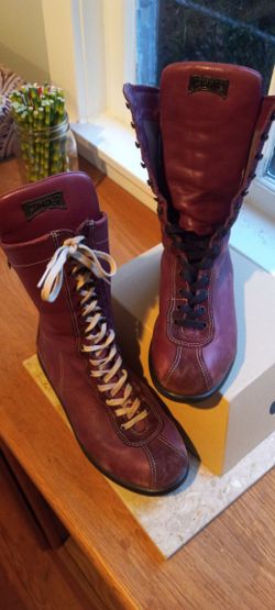 Camper Pelotas Boots Rare Vintage Burgundy Merlot W Size 38 for Sale in Seattle WA OfferUp