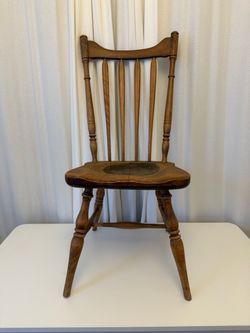 1950s Cushman Colonial Maple Spindle Back Dining Chair