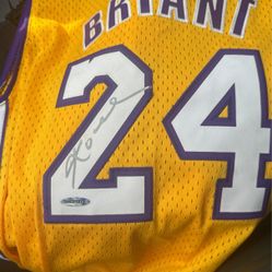 Kobe Bryant Signed Jersey Authentic 
