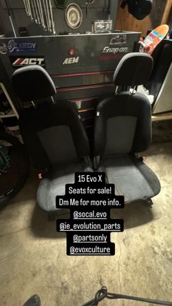 Evo X Stock Seats For sale