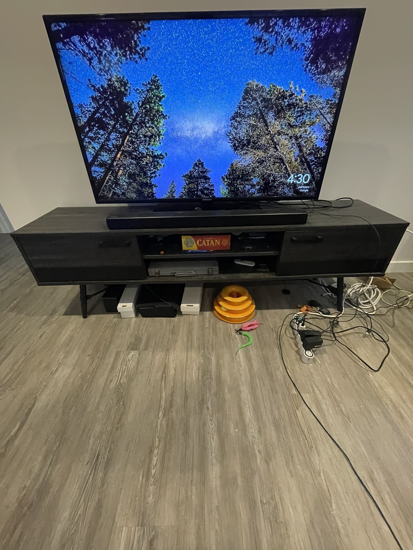 Charcoal TV Stand