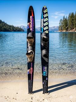 Kidder Redline USA & HO Sports Fusion 85 Pro Flex Slalom Water Skis